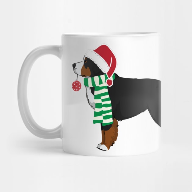 Christmas Bernese Mt Dog by EMR_Designs